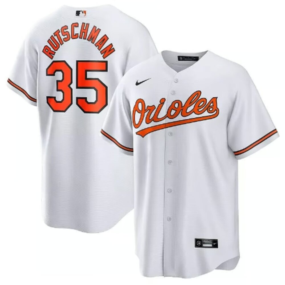 Men's Nike Adley Rutschman White Baltimore Orioles Player Jersey-XXL